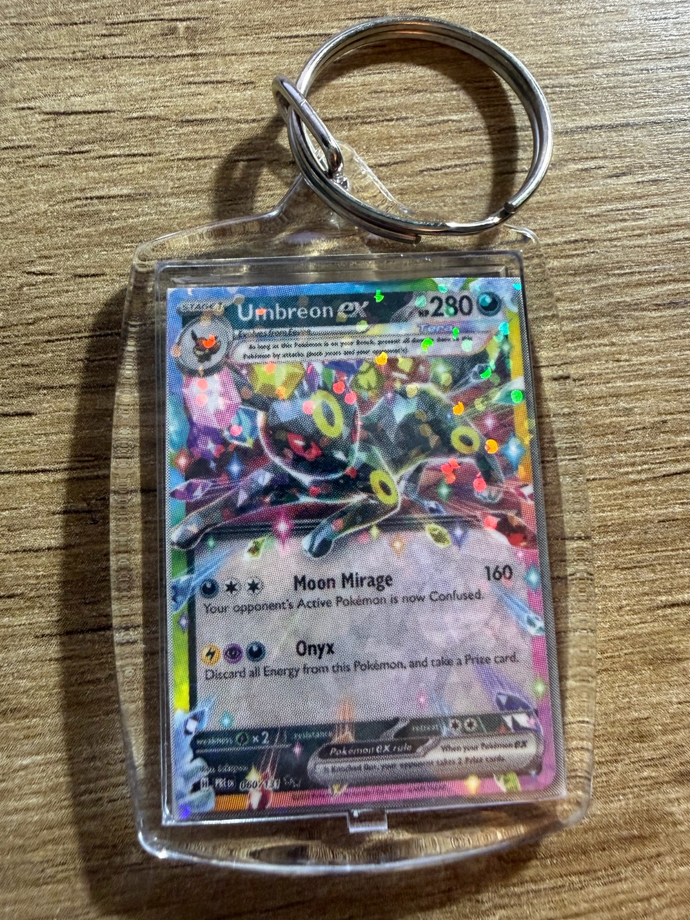 Umbreon EX Holo Keychain mini Handmade